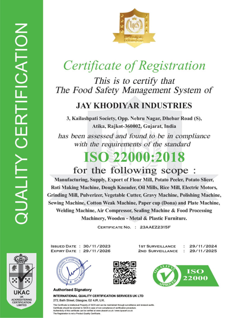 Certificate of Registration Dharti India 2018